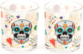 Day of the Dead Set of 2 Glass Tumblers