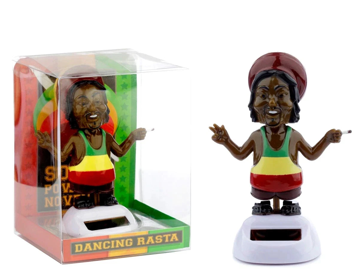 Dancing Rasta Solar Pal - Solar Powered Ornament Figure