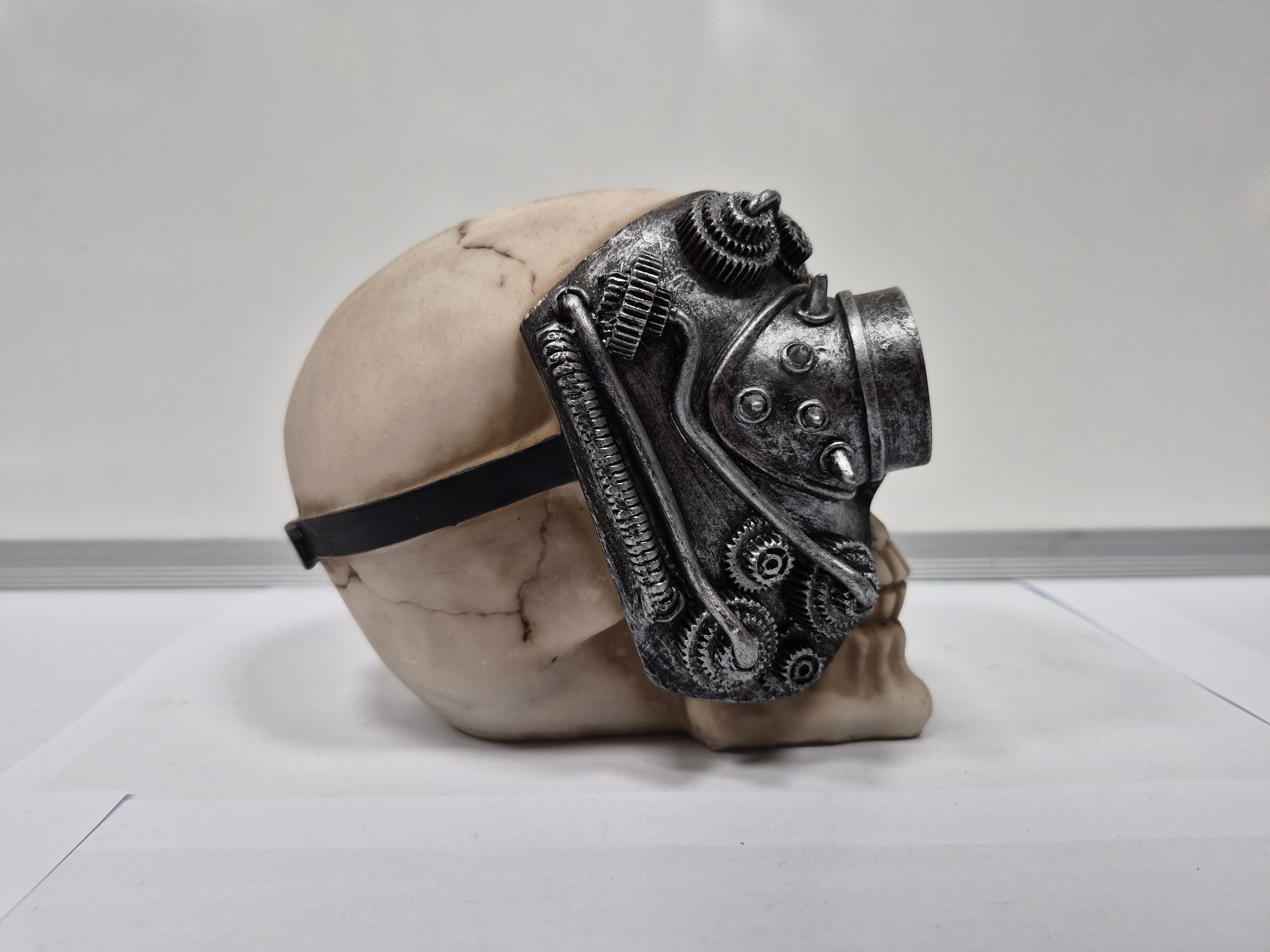 Steam Punk Skull - Silver