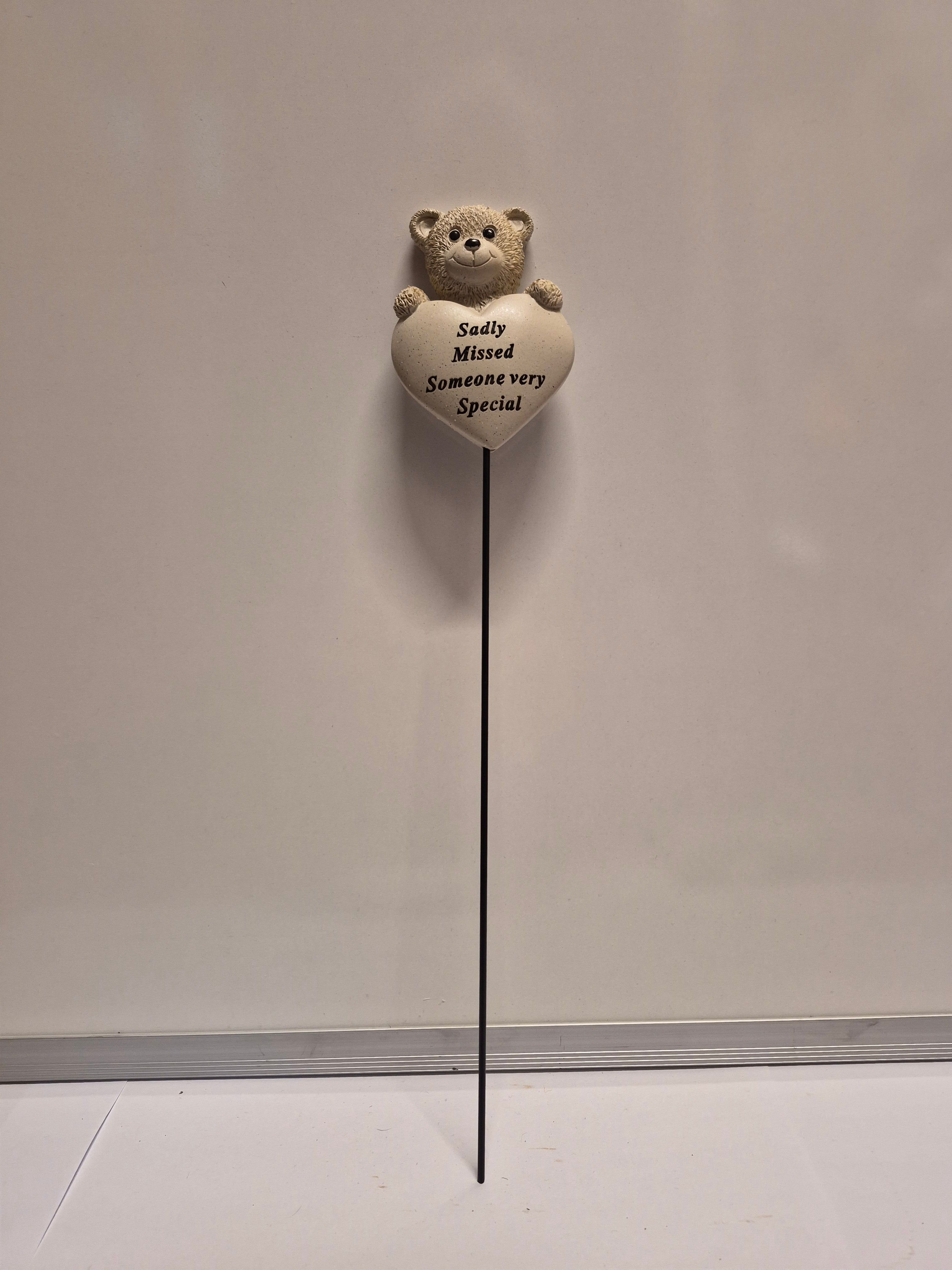 Sadly Missed Teddy Bear Memorial Stake