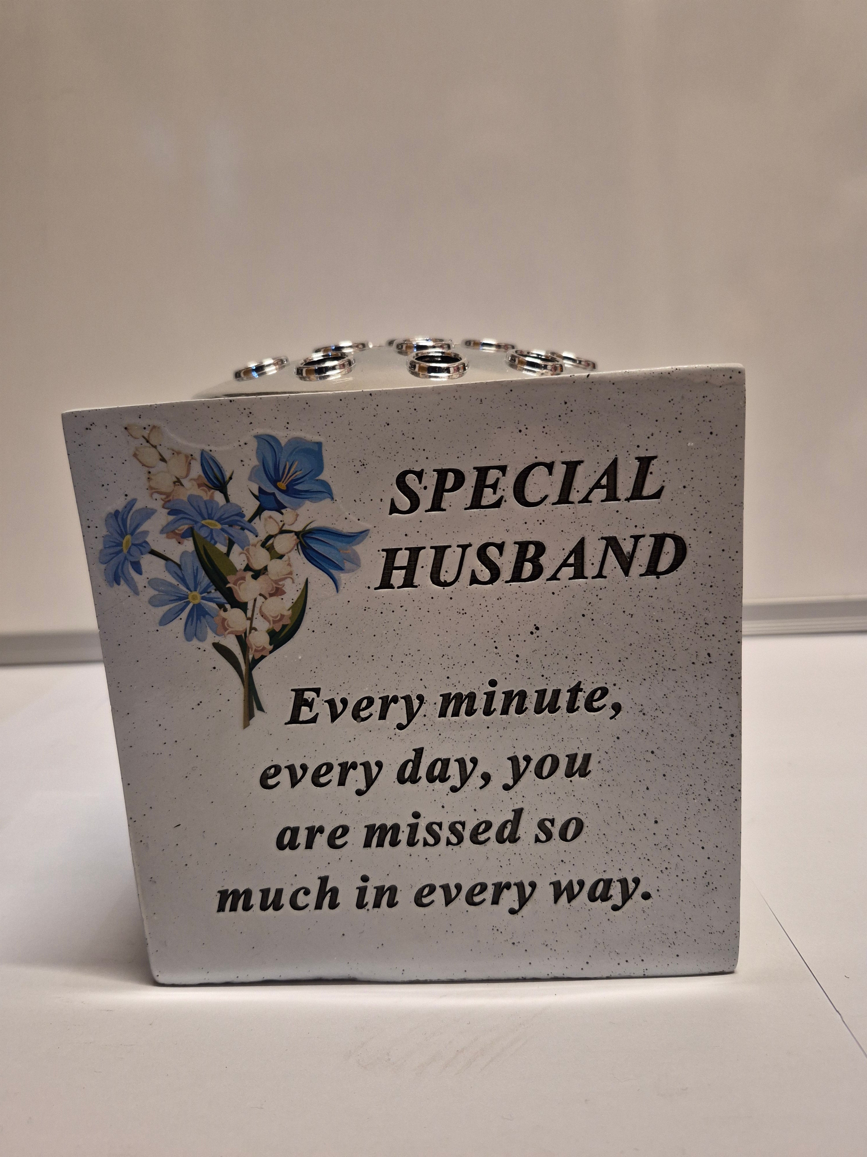 Husband Memorial Rose Bowl