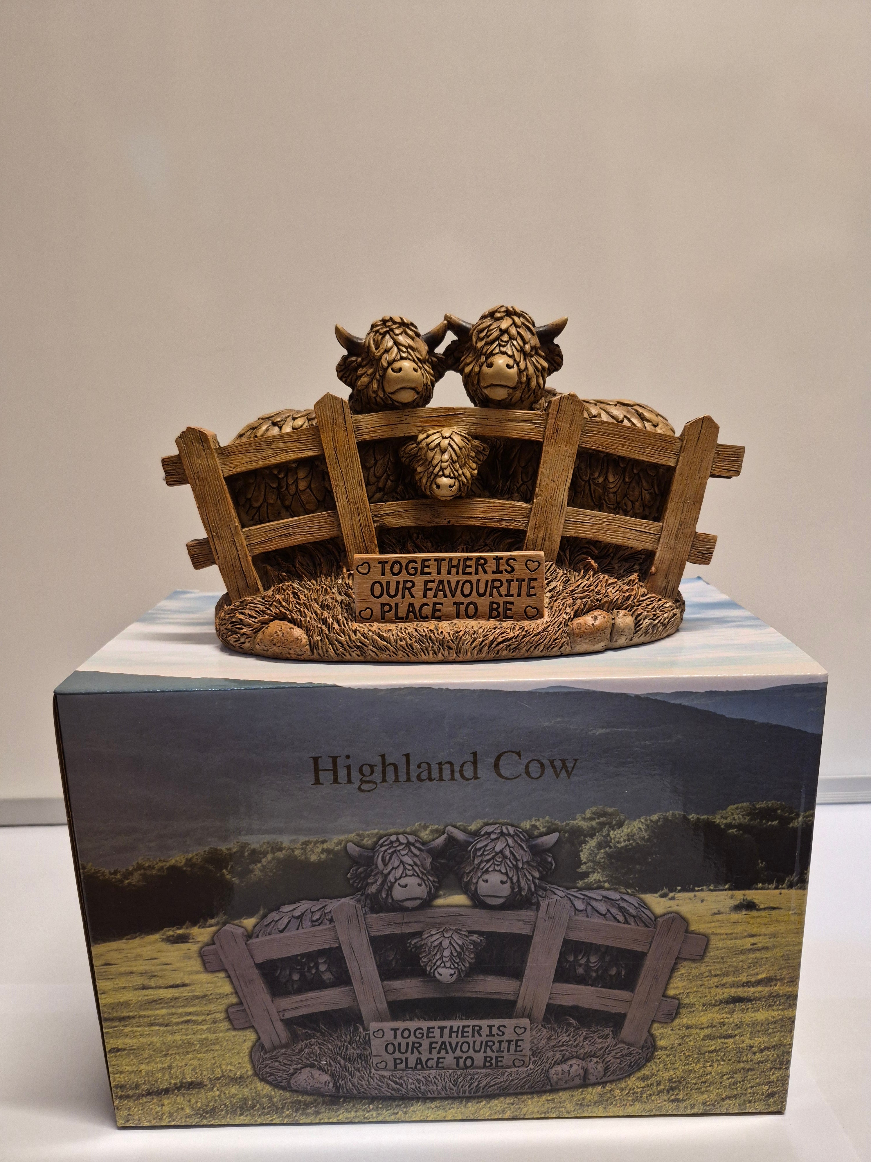 Together is our favourite place to be - Highland Cows