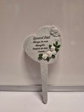 Dad Memorial Heart Stake