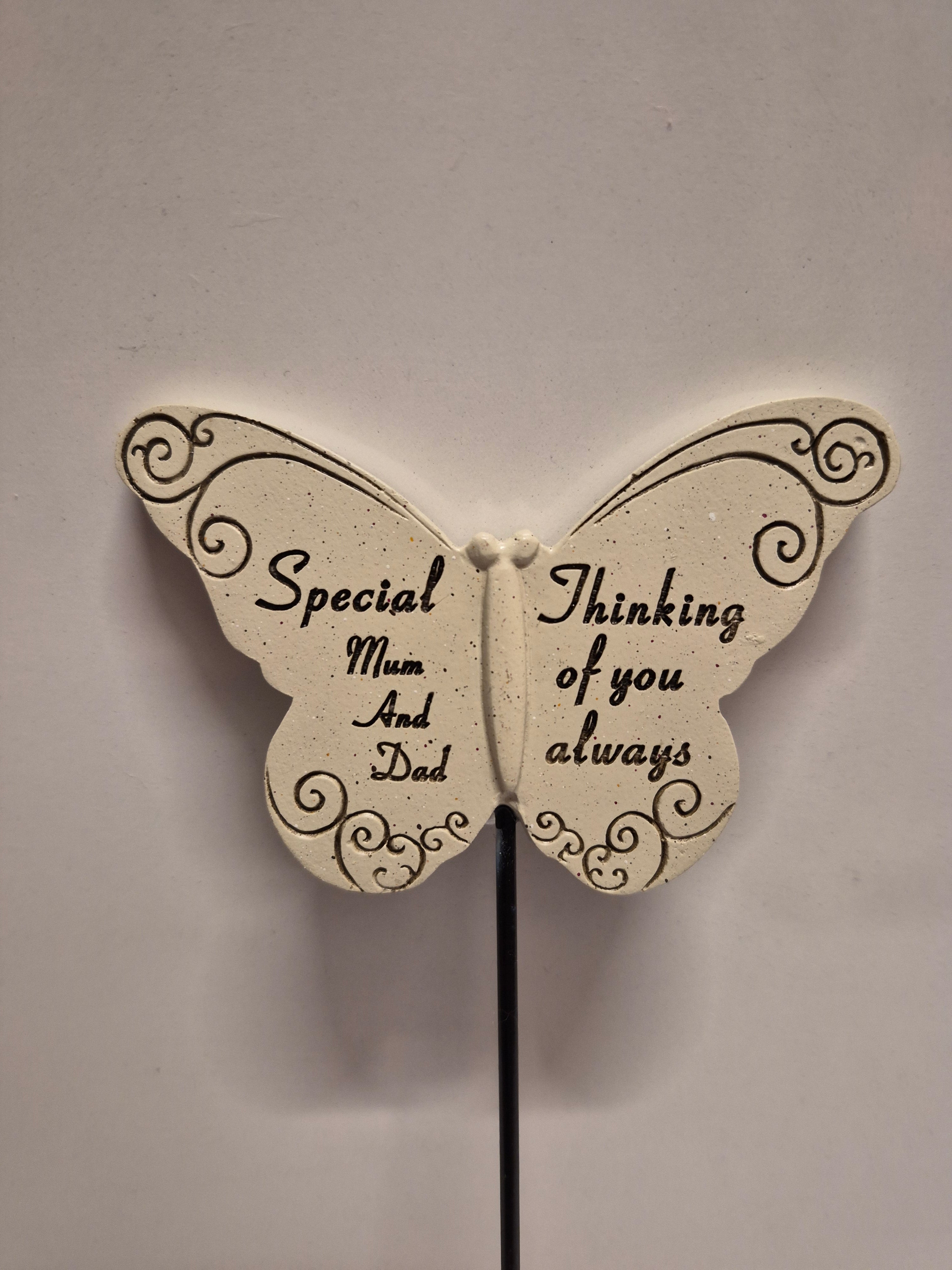 Mum & Dad Butterfly Memorial Stake
