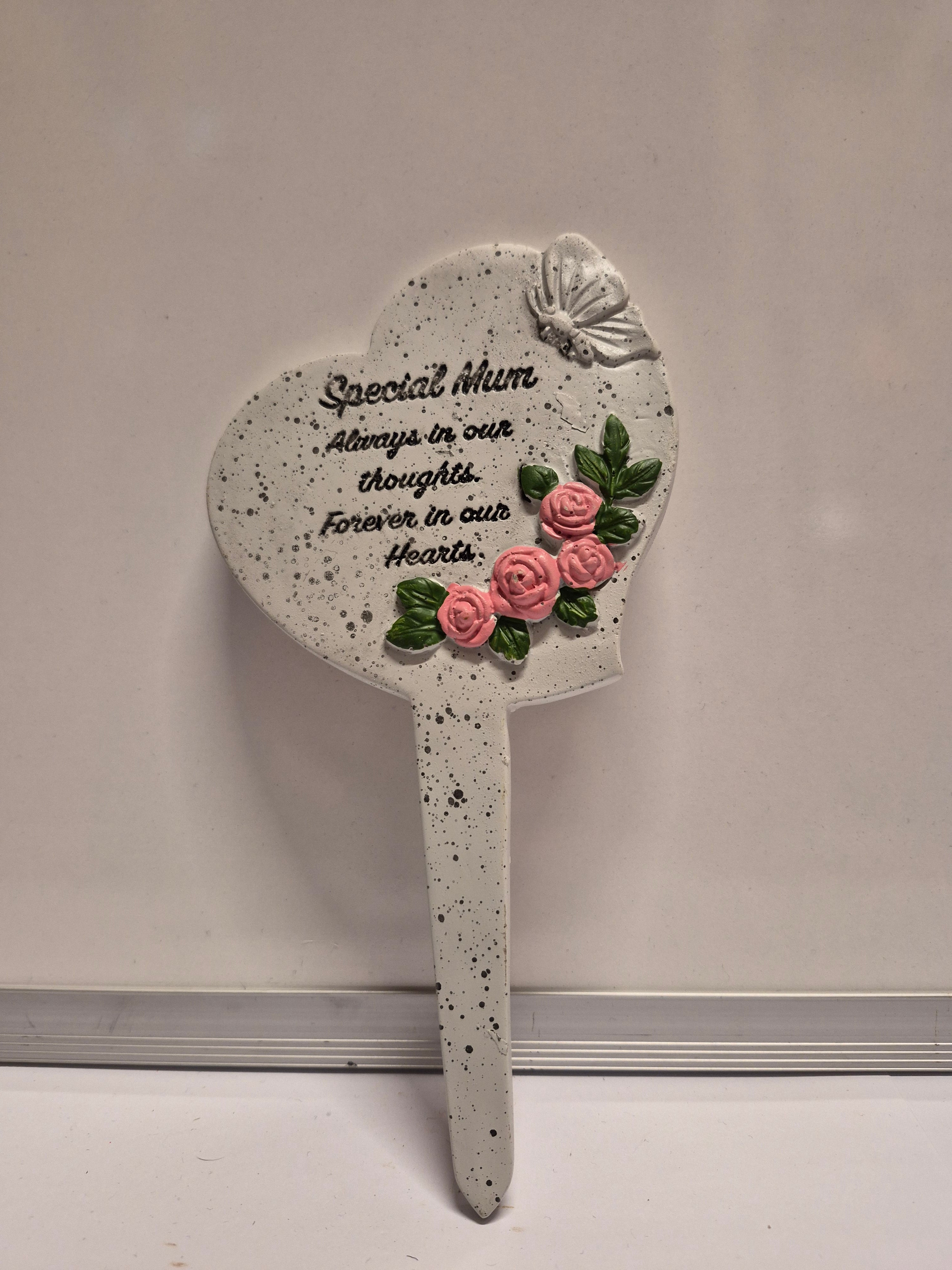 Special Mum Memorial Heart Stake