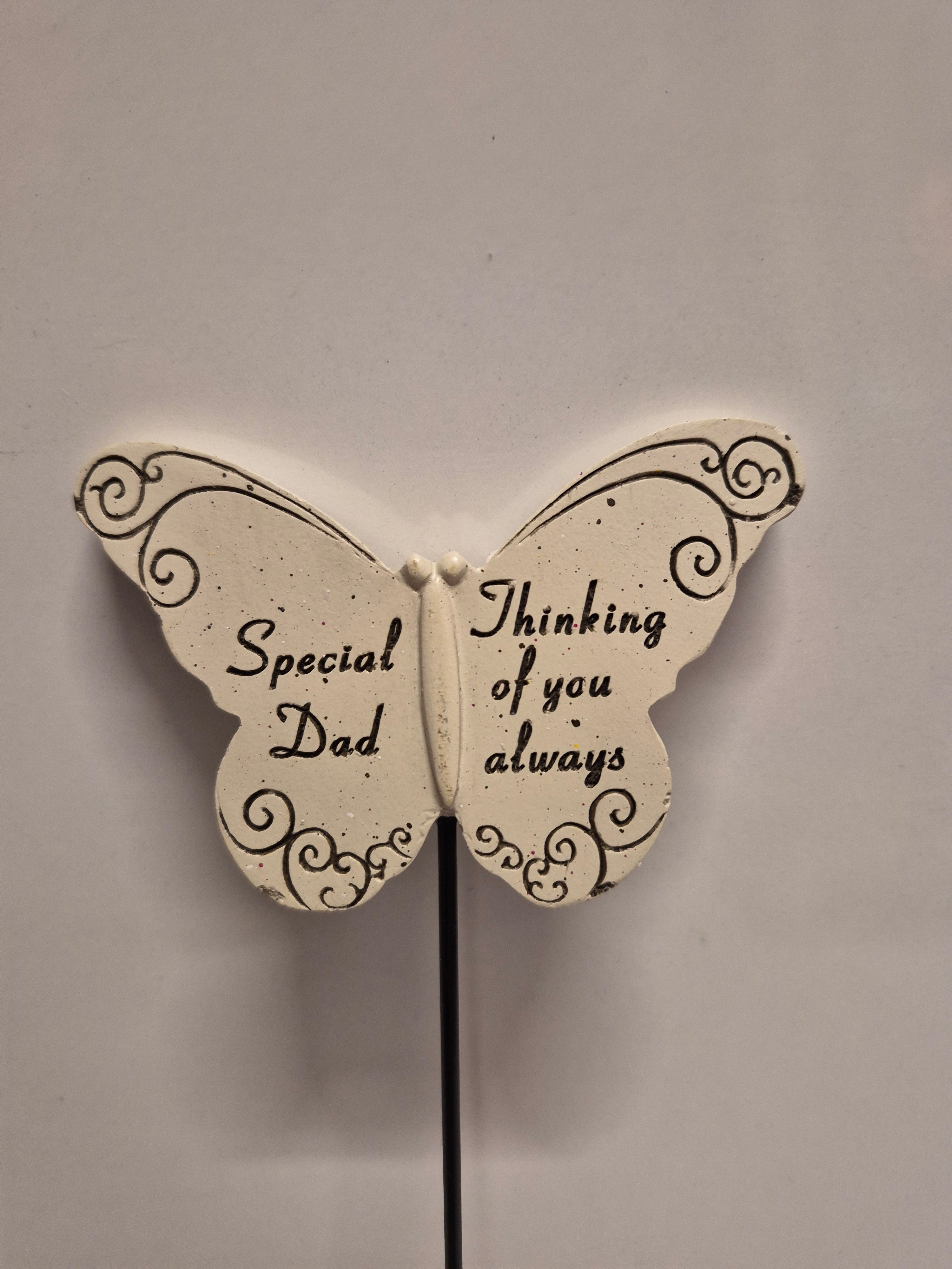 Dad Butterfly Memorial Stake