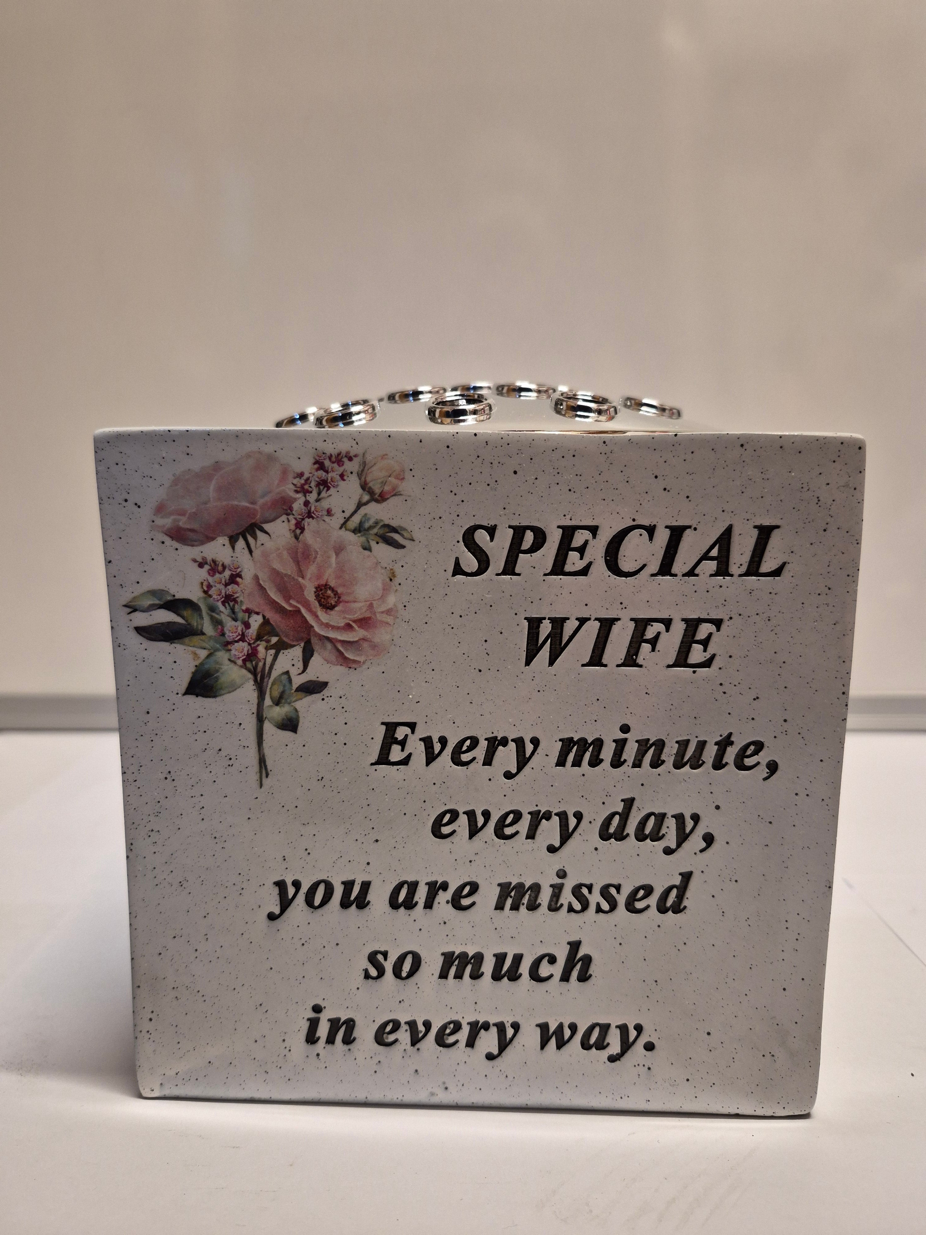 Wife Memorial Rose Bowl