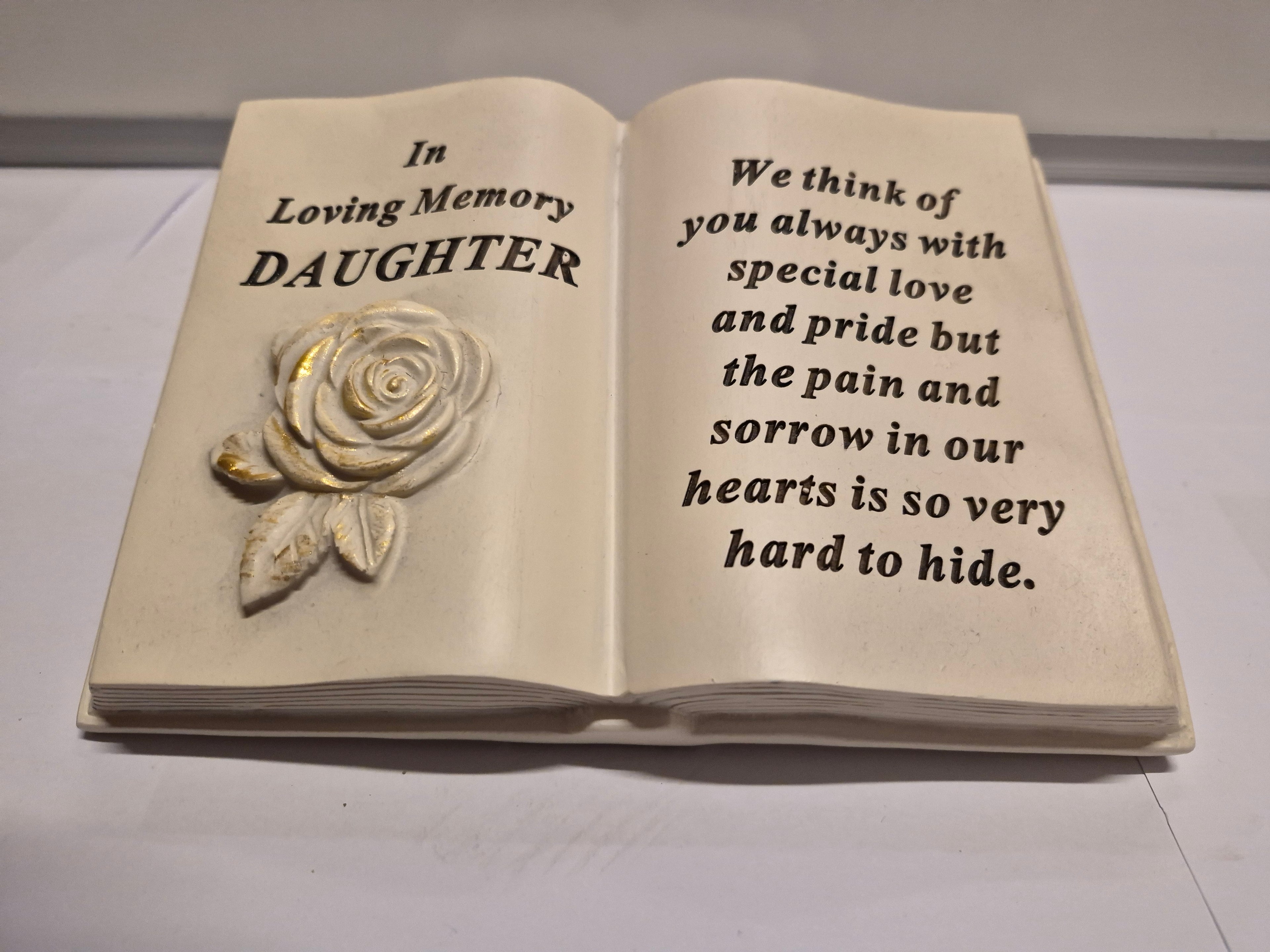 Daughter Memorial Book