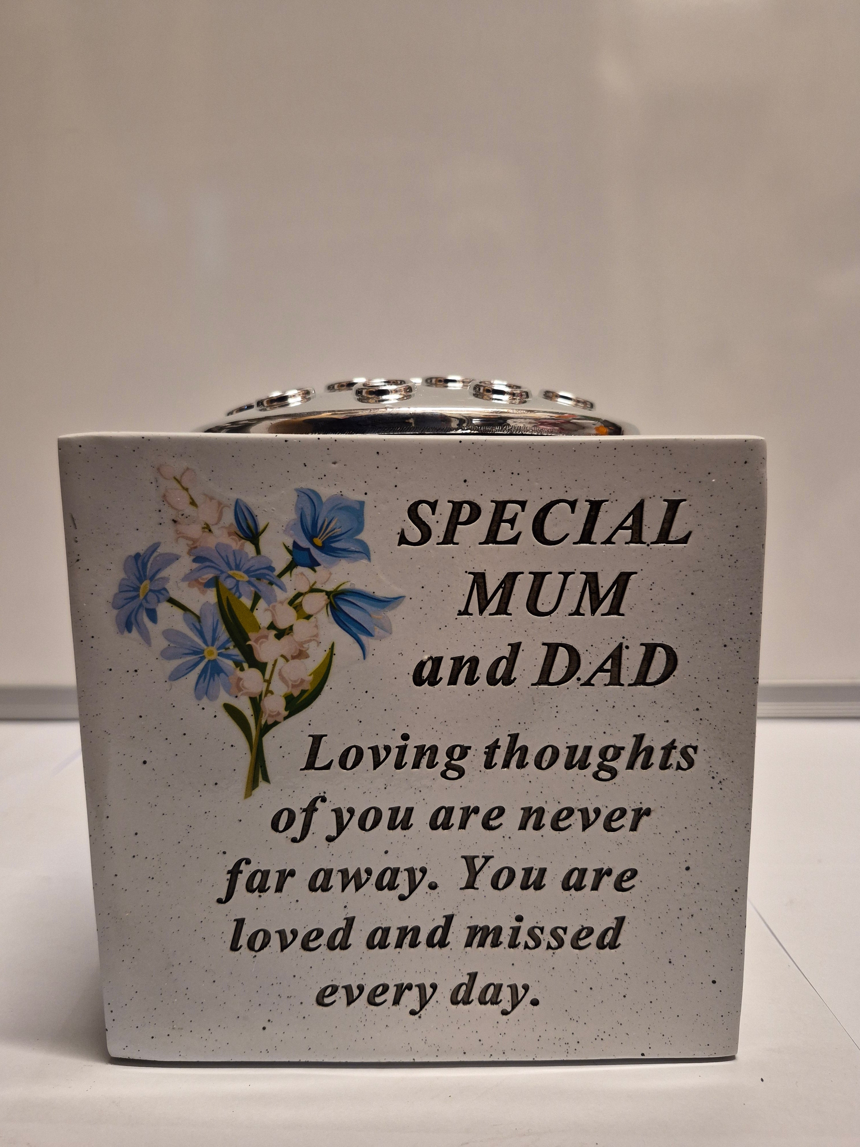Mum & Dad Memorial Rose Bowl