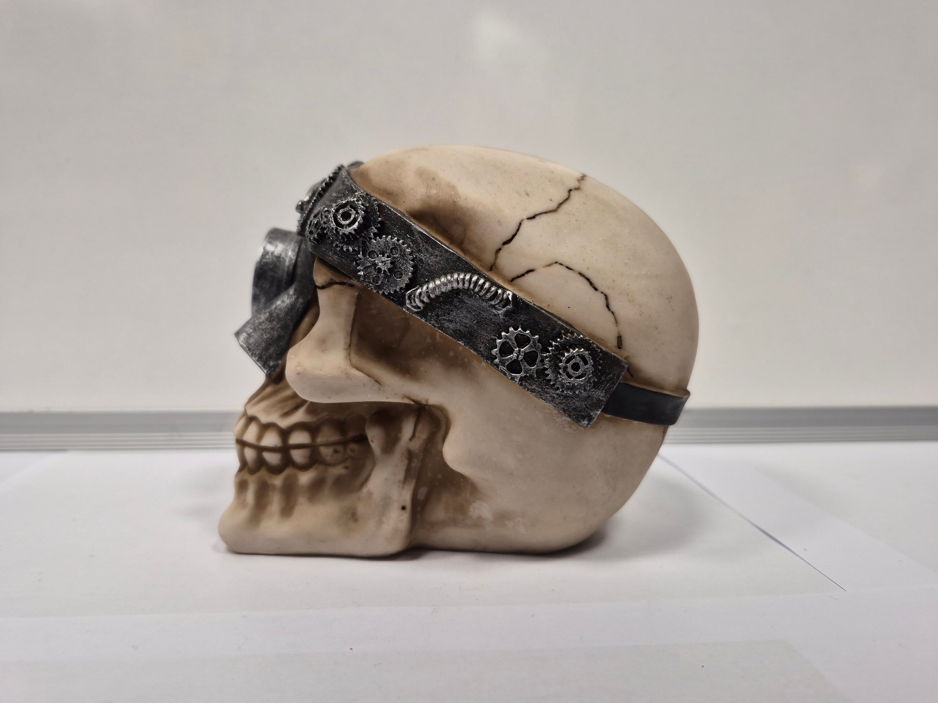 Steam Punk Skull - Silver