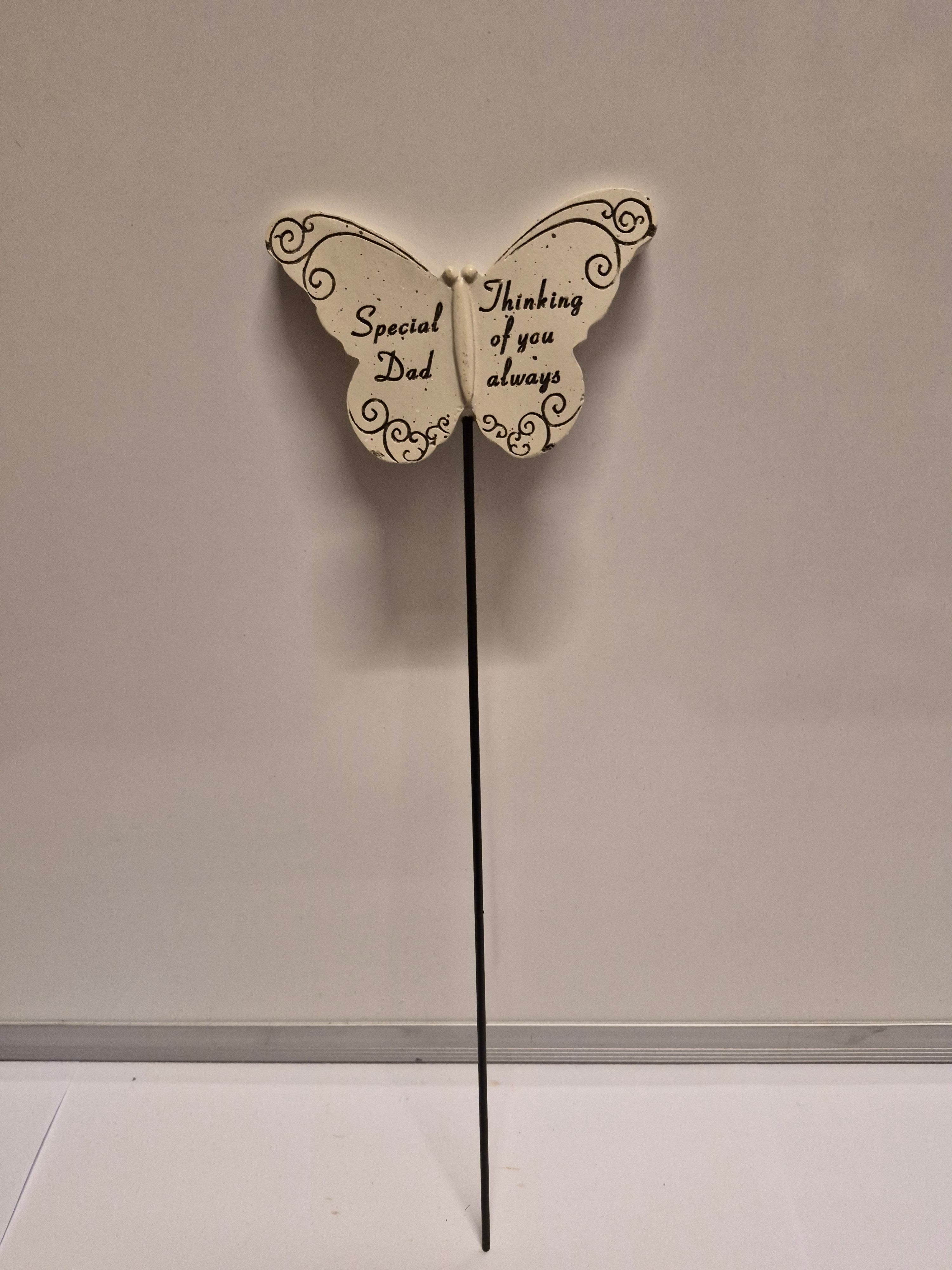 Dad Butterfly Memorial Stake
