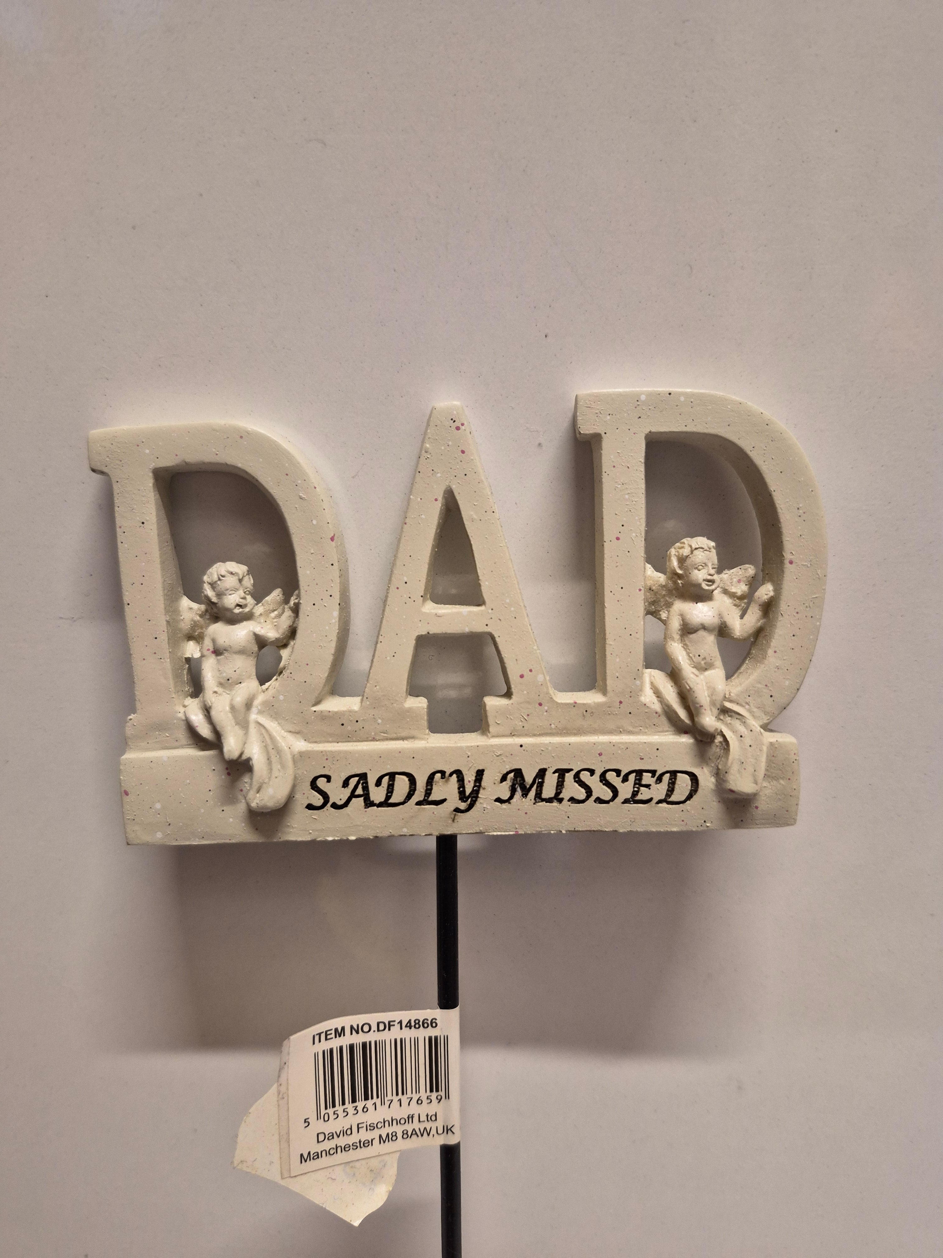 Dad Word Memorial Stake
