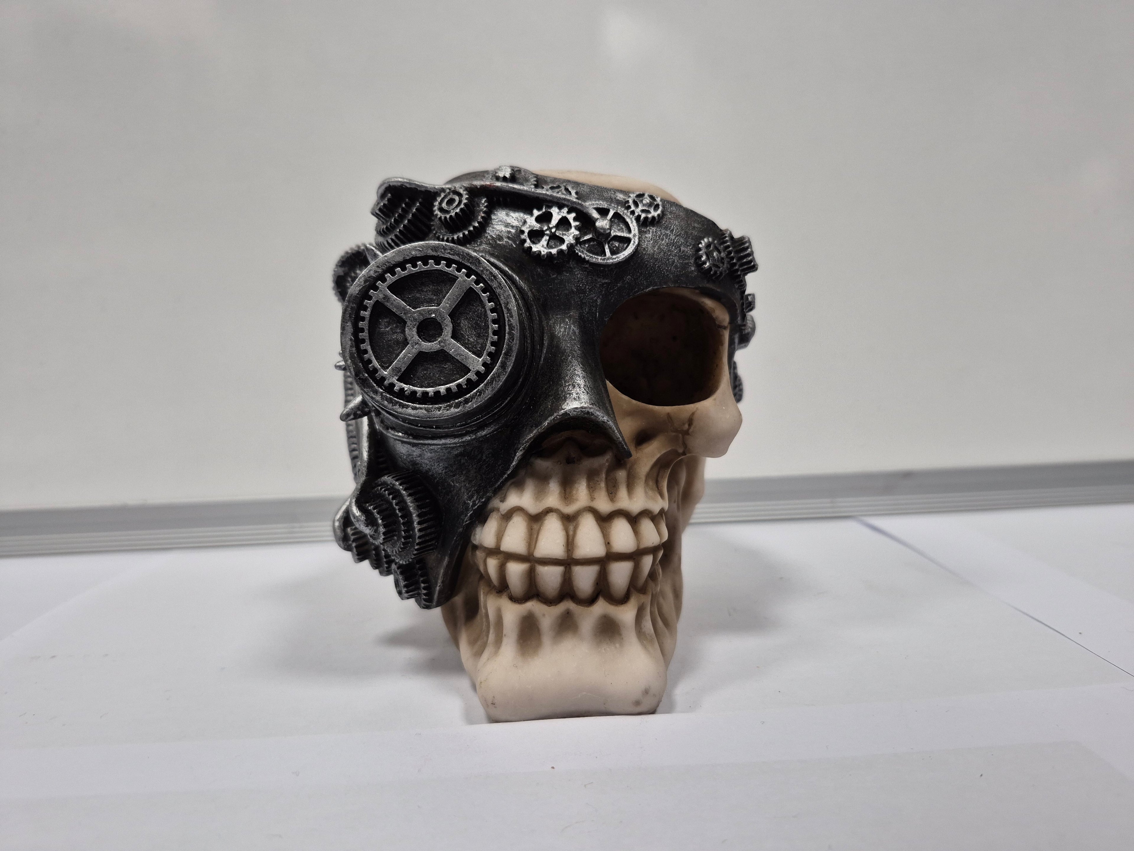 Steam Punk Skull - Silver