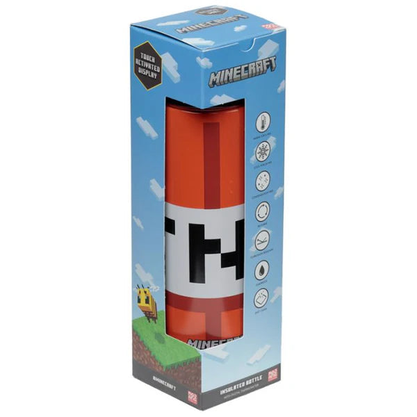 Minecraft Insulated Bottle With Digital Thermometer